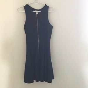 Bar III Zipper Front Fit & Flare Dress